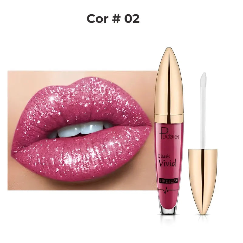 Maquiagem - Brilho Labial Diamond Glitter