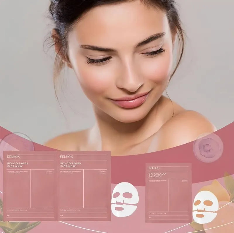 Máscara Facial de Biocolágeno - Hidratação e Clareamento Profundo